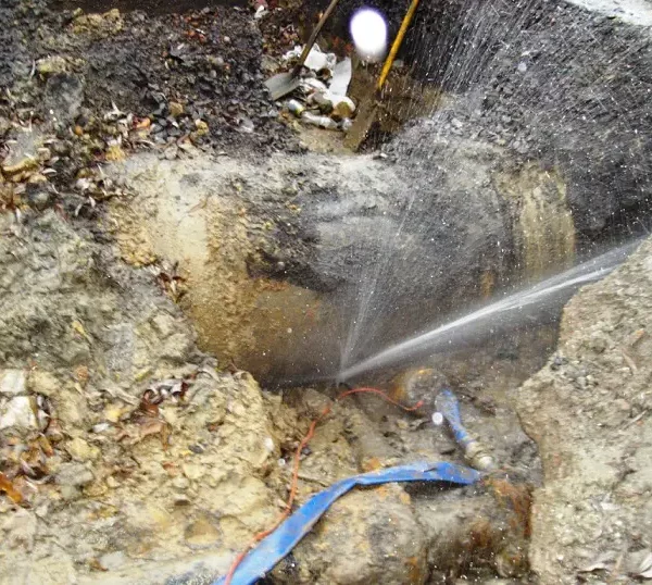 Fuite d'eau après compteur
