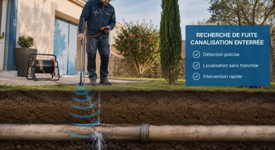 Recherche de fuite canalisation
