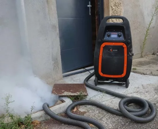 recherche de fuite par test fumigène pro